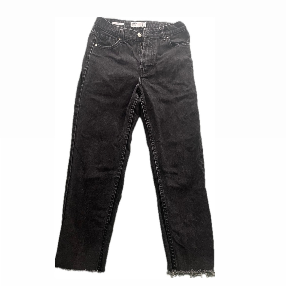 BERSHKA raw hem mom jeans